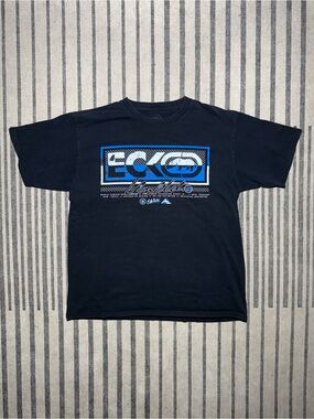 Ecko Unlimited Black Short Sleeve Tee with Blue Logo